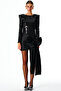 Victoria Sequined Bow Detail Dress(Black) - 6