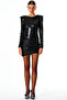 Victoria Sequined Bow Detail Dress(Black) - 3