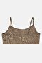 Women Polka Dots Non Padded Non Wired Bralette, Dark Olive - 2
