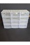 Transparent Organizer Box with Drawers 12 Boxes Dremel Engraving Bead Jewelry Storage Box Organizer - 4