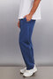 Bryce Men's Relaxed Fit Comfortable Cut Elastic Waist Premium Fabric Dark Blue Sweatpants - 3