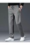 Men's Sweatpants Large Size Straight-Leg Zipper Pocket Comfortable Fit 3 Threads Sharted