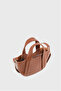 Women's Tan Soft Vegan Leather Crossbody Hand and Shoulder Bag - 3