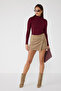 Duru High Top Basic Long Sleeve Blouse