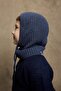 Stringed Children's Snow Beanie Indigo - 3