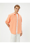 Linen Look Shirt Sleeve Detailed Buttoned Long Sleeve - 3