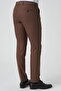 Alverca Do Ribatejo P1028 Slim Fit Fabric Trousers Brown - 4