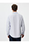 Slim Fit Shirt Half Italian Neckline Button Long Sleeve - 4