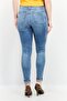 Women Skinny Fit Wash Stretchable Denim Jeans, Denim Blue - 2