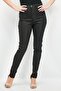 Women Tall Fit Plain Stretchable Jeans, Black