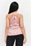 Women Halter Neck Sleeveless Floral Top, Multicolor - 4