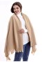 Polar Winter Beige Scarf Shawl - 4
