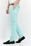 Men Regular Fit Solid Chino Pant, Mint Blue - 4
