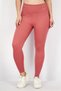 Women Sportswear Fit Brand Logo Training Legging, Pink Rose