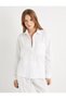 Muslin Oversize Shirt with Long Sleeves, Pocket Detail and Buttons - 3