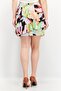 Women Abstract Print Tiered Skirt, Multicolor - 4