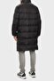 Men's Zippered Hooded Padded Black Coat J30J326102 Beh - 4