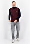 Men Sleeveless Brand Logo Sweater Vest, Dark Maroon - 2