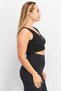 Women Sportswear Fit Ribbed Training Crop Top, Black - 4
