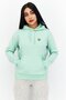 Women Hooded Brand Logo Sweatshirt, Light Green