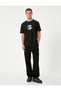 Crew Neck Slogan Printed Cotton T-Shirt - 2