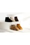 Mely Cream Suede Thick Sole Women's Boots with Fur Inside - 7