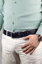 2-Piece Custom-Made Genuine Leather Men's Jeans Belt 4.5CM Black Pipe Buckle Extra Thick Italian Sports Belt - 5