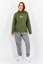 Women Sportswear Fit Long Sleeves Training Sweatshirt, Olive - 2