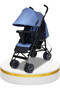 Archer Baby Stroller Collapsible Reclining Seats Detachable Bumper  Storage Basket Blue - 2