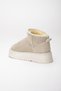 Mini Suede Fur-Lined Comfortable Sole Beige Boots - 3