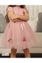 Cherry Short Sleeve Cotton Lined Tutu Skirt Girl's Tulle Princess Dress - 2