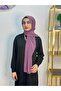 Imported Fabric, Ready-To-Use Shawl with Snap Fasteners, Can Be Used in Two Ways, Lilac Color.