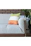 3-Color Throw Pillow Cover Set of 2 (Green Orange White) - 2