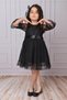 Girls' Dress Black Girls' Buckle Dress Girls' Dress Tulle Lace Dress - 5