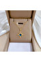 Stainless Steel Gold Color Blue Stone North Star Necklace - 2