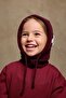 Floral Knitted Balaclava Beanie Burgundy - 4