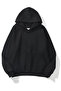 Unisex Black Basic Sweatshirt Hoodie