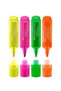 Highlighter 4 Pieces 1 Pack Textliner Highlighter Vibrant Colors Cut Tip Marker Yellow Orange - 2