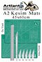 Cutting Mat A2 Kretuar Set and Steel Cevel 30 cm 1 Piece 45X60 cm Double Sided Drawing Mat Cutting Mat K