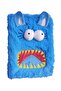 Plush Notebook Cute Monster 1 Piece Plush Animal Figured Keepsake Daily Line Book Blue Furry Hed