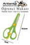 Yellow Student Scissors 1 Piece Plastic Spring-Loaded Blunt Tip-Protected School Scissors Children's Scissors Preschool Nursery a - 3