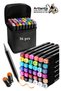Sketchbook A4 50 Sheets 100 Gr 1 Piece 36 Colors Double Sided Marker Pen 36 Pieces Touch Double Ended - 8