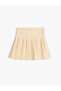 Basic Pleated Skirt with Zipper Detail