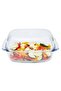 ermisil,Borosilicate Glass,Rectangular Casserole,7L,Suitable for Stove Kind and oven.