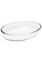 , Borosilicate Glass Oval Oven Ware, 2L,(Heat-Resistant) Glass, Suitable For All Stove.