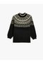 Half Turtleneck Knitwear Sweater Long Sleeve Patterned