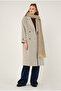 Sleeve Epaulet Detailed Coat Beige