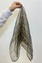 Large Size Gold Glitter Halay Handkerchief, Black 5 Pieces, Bride Groom Wedding Henna Circumcision Engagement Bride - 4