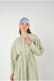 Gathered Collar Poplin Dress Light Green - 7