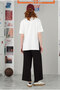 Focuson T-Shirt Off White-Pink - 5